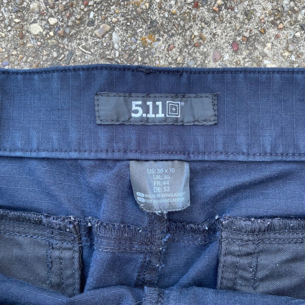 5.11 Tactical Stryke Cargo Pants Mens 36 Navy Blue Ripstop Double Knee - Picture 4 of 8